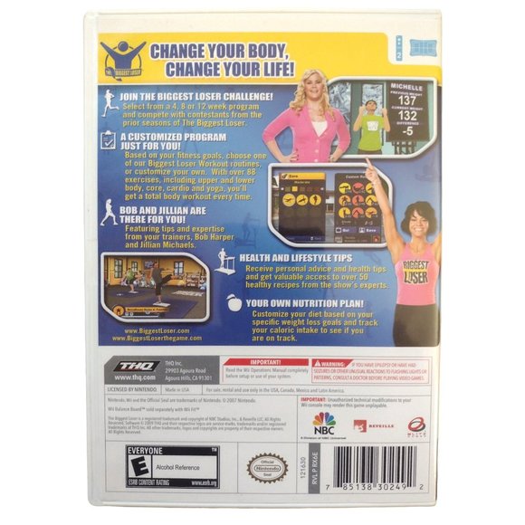 The Biggest Loser (Nintendo Wii WiiU) GAME COMPLETE LOSE WEIGHT EXERCISE FITNESS - Picture 2 of 5